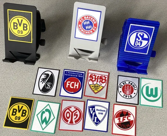 Multi-color Cover Plate for revised Phone Holder (here: FC St. Pauli) — Фото 2 из 4