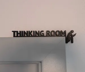 Toilet - Thinking room - sign