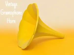 Vintage Gramophone Horn Passive Smartphone Amplifier