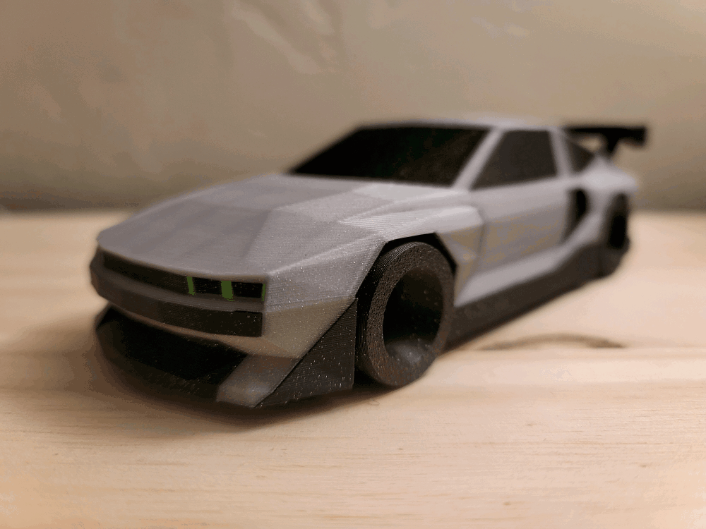 Low Poly Hyundai N Vision 74 Concept