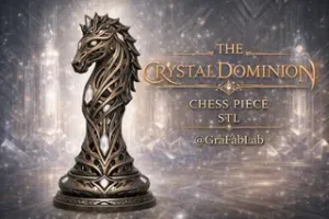 The Crystal Dominion "Knight" - chess piece