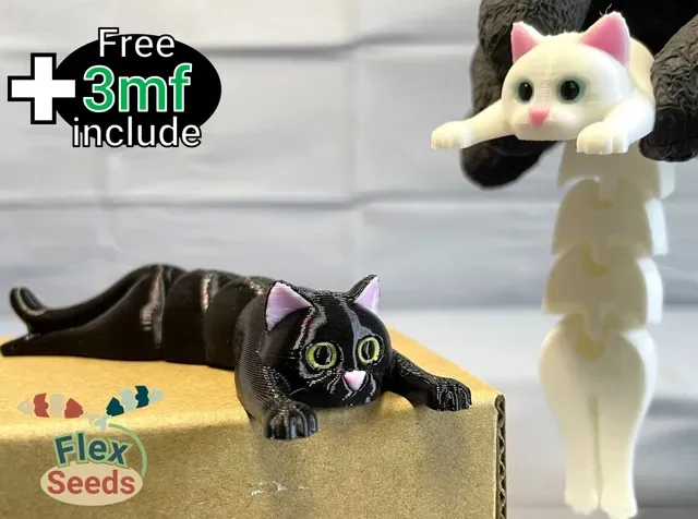 Flexi Holding Cat (Print-in-place)