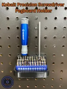 Kobalt Precision Screwdriver Pegboard Holder