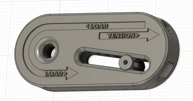 Auto-locking 180° Rope Tensioner (print-in-place) — Фото 2 из 4