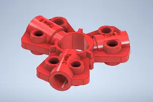 Pneumatic LOTO, Quick-Disconnect Lockout, 1/2" to 3/8" Diameter, 2-3/4" Dia. X 53/64" D