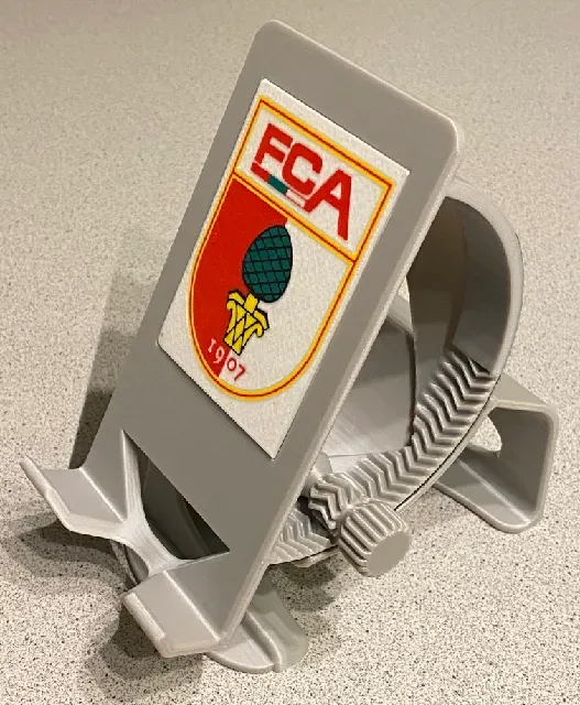 Multi-color Cover Plate for revised Phone Holder (here: FC Augsburg) — Фото 3 из 3