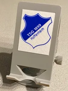 Multi-color Cover Plate for revised Phone Holder (here: TSG Hoffenheim)