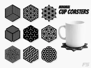 Minimal Cup Coasters