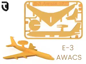 E3 Awacs kit card - Famous Planes