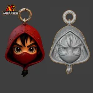 Skarlet keychain chibi style