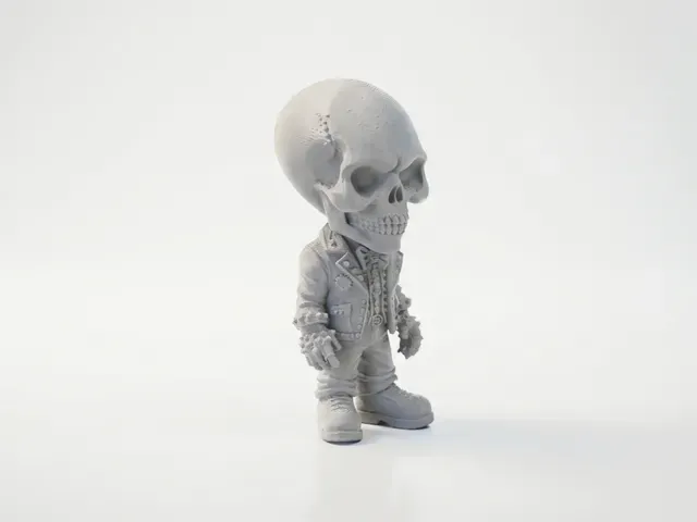 Goth Skeleton Figurine Movies & TV 3D Printable — Фото 3 из 5