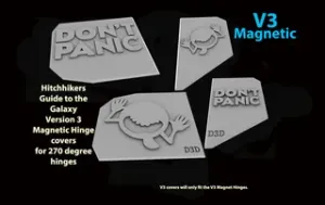 V3 Hitchhikers Guide Magnetic cover plate set for V3 270 degree hinge