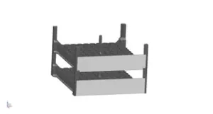 Multi-level basket for 18650 cells - V2