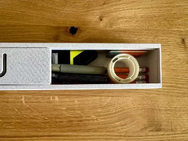 Pencil box with your text on sliding magnet lid — Фото 6 из 17
