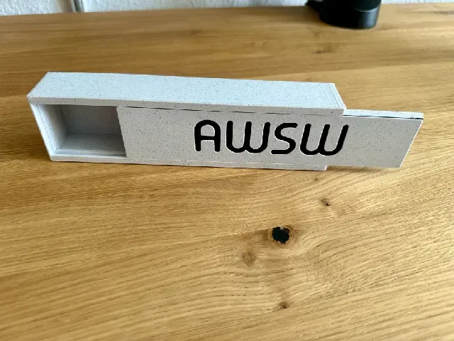 Pencil box with your text on sliding magnet lid — Фото 3 из 17