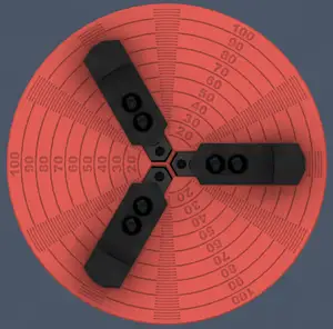 Parametric xTool RA2 Rotary Chuck and Backstop Fence