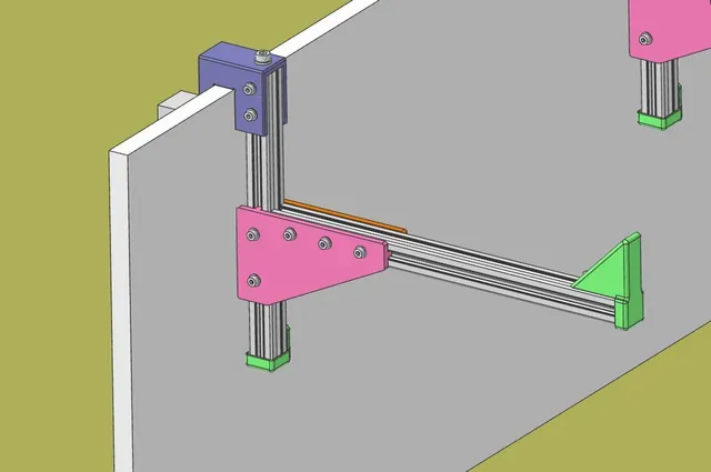 Custom electric piano holder for wall mounted folding table — Фото 12 из 15