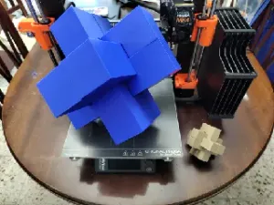 Big cross knot puzzle