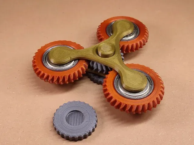 Bearing-type gear fidget spinner — Фото 7 из 10