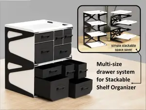 Stackable Shelf Organizer - Drawer System