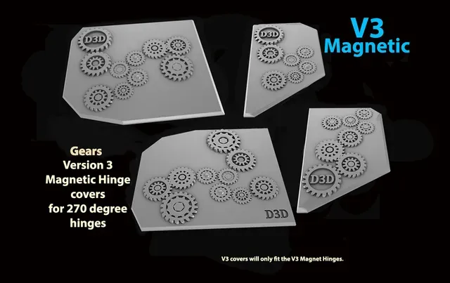 V3 Gears Magnetic cover plate set for V3 270 degree hinge