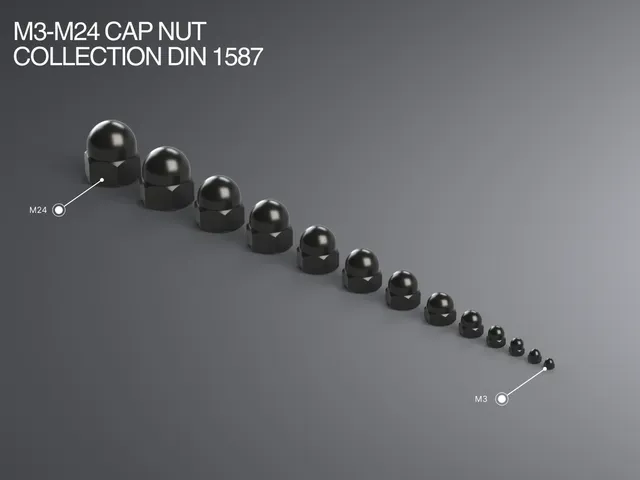M3-M24 Cap Nut Collection DIN 1578