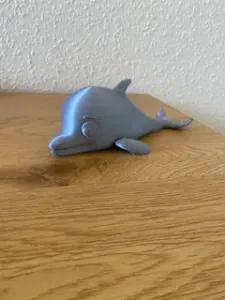 Adorable cute toon dolphin (No support / Easy print)