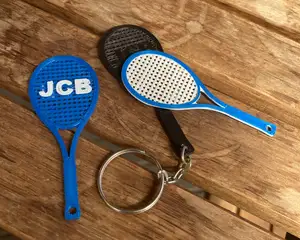 tennis racket keychain