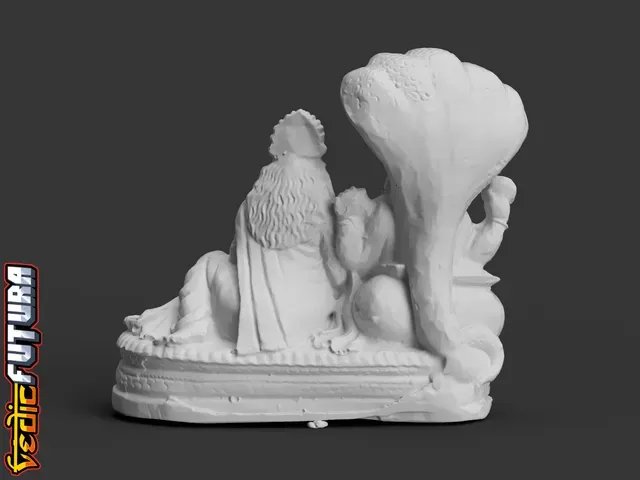 Vishnu & Lakshmi resting on the Divine Snake Sesha — Фото 4 из 9