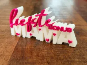 Liefste Bonus Mama – 3D Text Sign | Stepmom Gift | Mother’s Day Decor