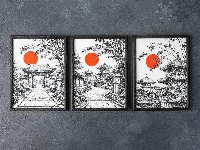 Red Moon Temple Wall Art — Фото 3 из 5