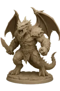 Ork-Dragon Ravager | 32mm & 75mm Fantasy Miniature | FDM & Resin