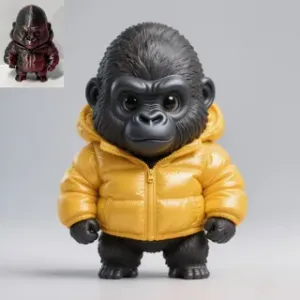 Chibi Puffer Jacket Gorilla