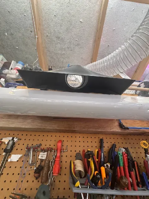 Workbench Fume Hood – 3D Printable Vent Hood with Tubing Connections (PETG) — Фото 3 из 4