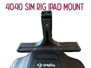 Sim Rig iPad mount for 4040 (or 4080) aluminium extrusion.