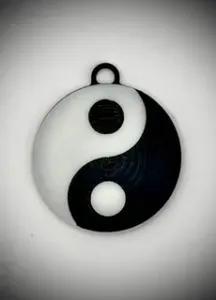 Yin Yang Key Ring - Dome Shaped (multicolor)
