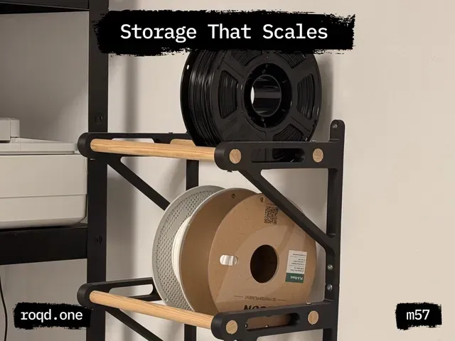 Wall-Mounted Dual-Rail Filament Spool Rack — Фото 3 из 3