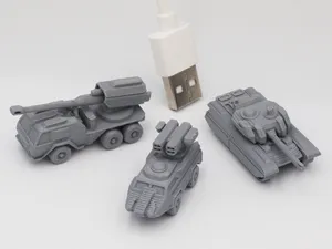 Miniature Military Vehicles Set 1