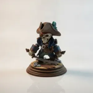 Chess Pirate King Figurine 3D Printable