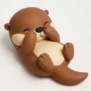 Shy otter