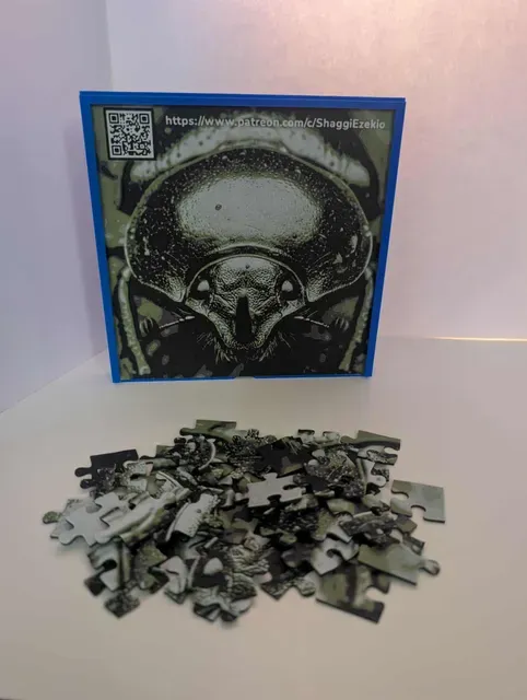 49 Piece Close Up Beetle Jigsaw Puzzle-QR