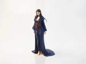 Elegant Woman Figurine Female Figure 3D Printable