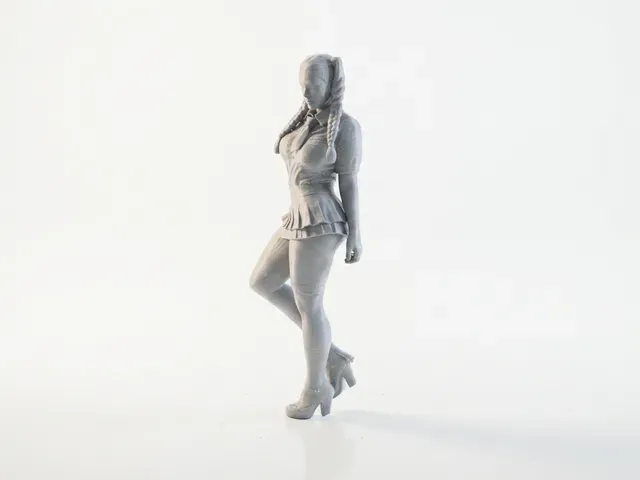 Ponytail Schoolgirl Figurine Female 3D Printable — Фото 2 из 5