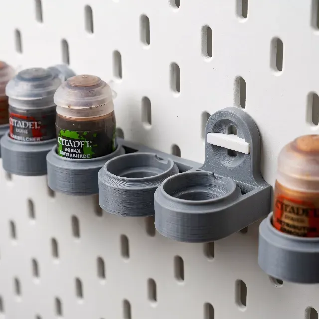 Skadis Dual Paint Holder: Citadel & Vallejo