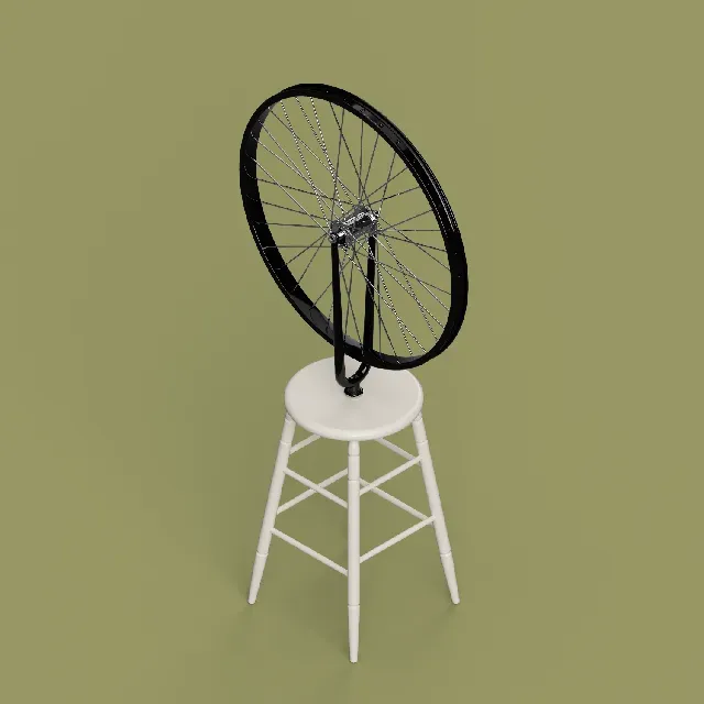 Model of Marcel Duchamp's Bicycle Wheel by williamCromar — Фото 4 из 10