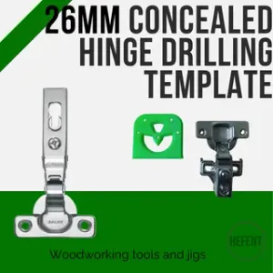 26mm Concealed Hinge Drilling Template