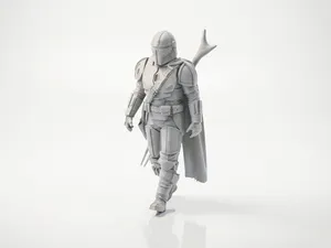 Mandalorian Warrior Figurine Star Wars 3D Printable