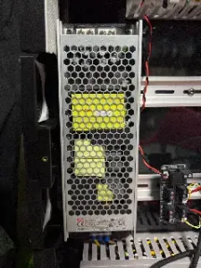 Voron 2.4 MeanWell UHP-500-XX PSU Mount for DIN Rail