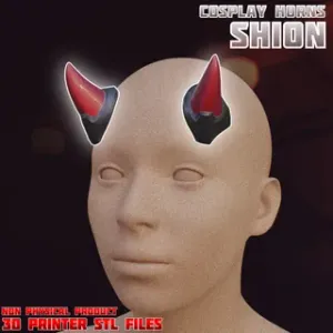 Sci-fi Shion Cosplay Horns Overwatch