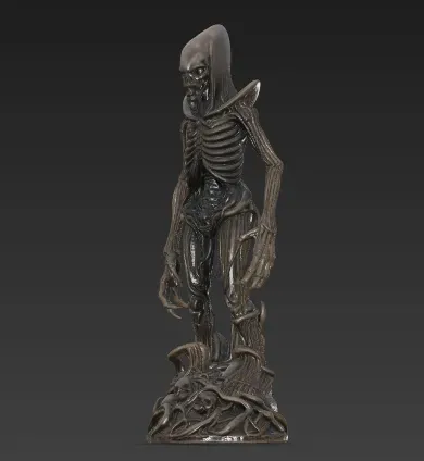 Alien Chess Set - Horror Biomechanical Xenomorph Chess Pieces — Фото 11 из 40